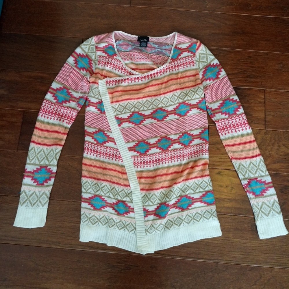 Colorful aztec cardigan